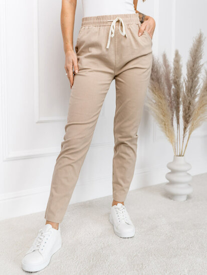 Women’s Textile Pants Beige Bolf W7831