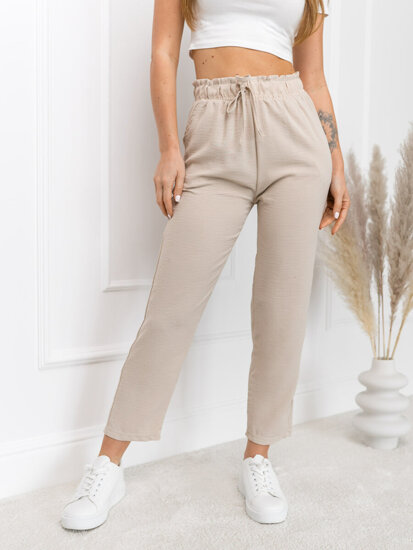 Women’s Textile Pants Beige Bolf W7921