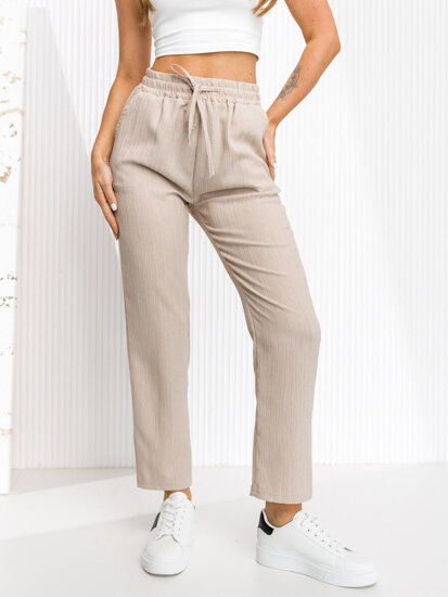 Women’s Textile Pants Beige Bolf W7962