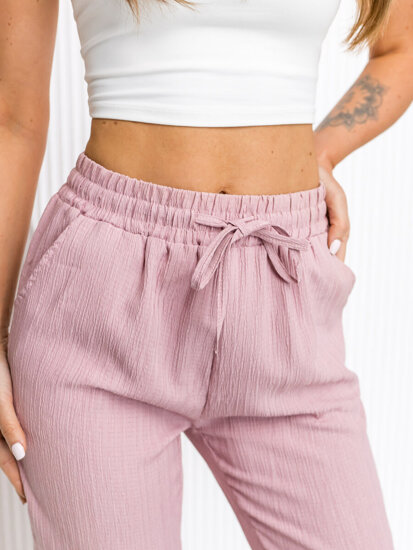 Women’s Textile Pants Pink Bolf W7962