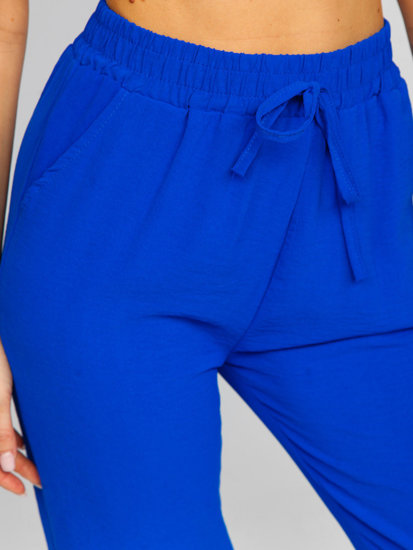 Women's Textile Pants Royal blue Bolf W7325