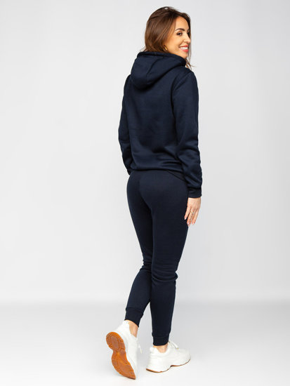 Women's Tracksuit with Hood Navy Blue Bolf 0002