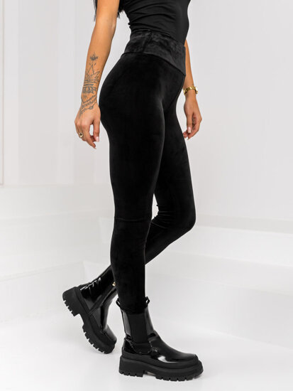 Women’s Velour Leggings Black Bolf W5232