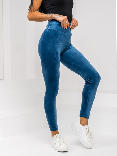 Women’s Velour Leggings Blue Bolf W5232