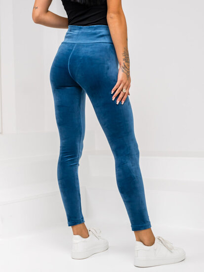 Women’s Velour Leggings Blue Bolf W5232