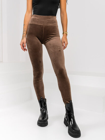 Women’s Velour Leggings Chocolate Bolf W5232