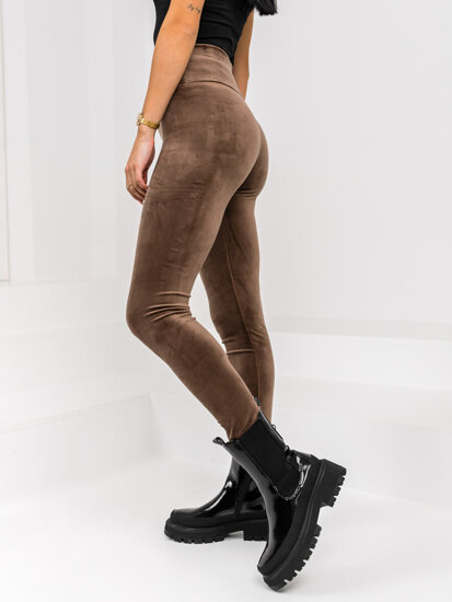 Women’s Velour Leggings Chocolate Bolf W5232