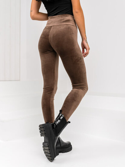 Women’s Velour Leggings Chocolate Bolf W5232