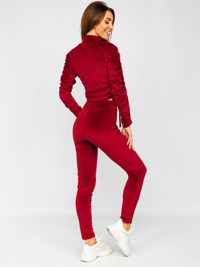 Women's Velour Outfit Claret Bolf 7511