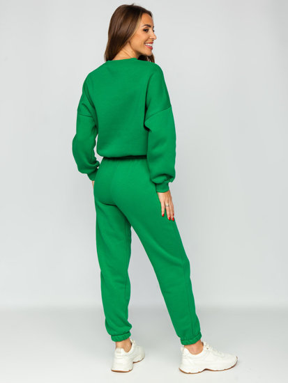 Women's Warm 2-Piece Tracksuit Green Bolf VP09