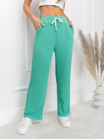 Women’s Wide Leg Pants Green Bolf W7957