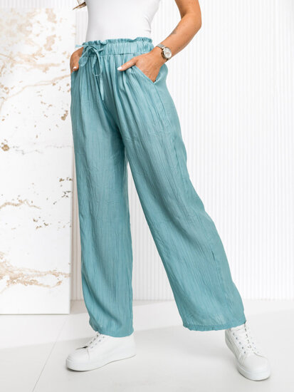 Women’s Wide Leg Pants Mint Bolf W7970