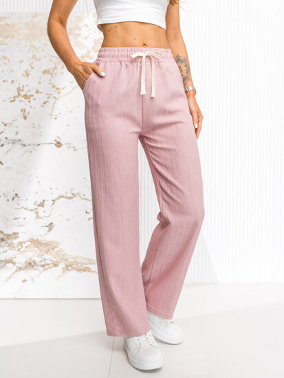 Women’s Wide Leg Pants Pink Bolf W7960