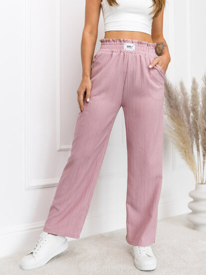 Women’s Wide Leg Pants Pink Bolf W7961