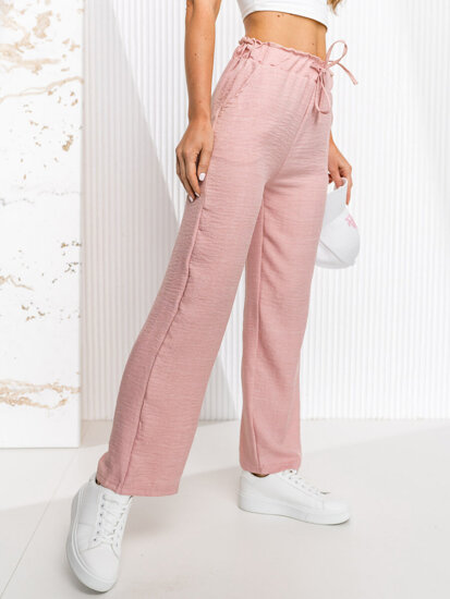 Women’s Wide Leg Pants Pink Bolf W7966