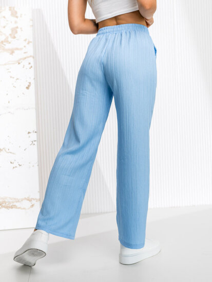 Women’s Wide Leg Pants Sky Blue Bolf W7960