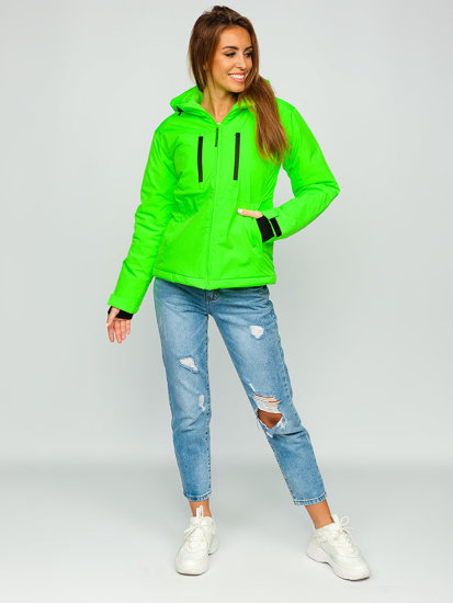 Women's Winer Down Jacket Green-Neon Bolf HH012A