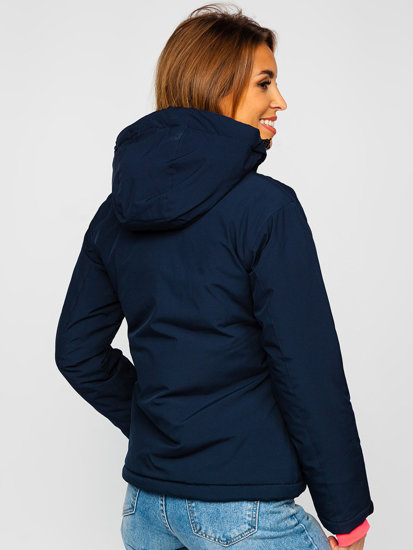 Women's Winer Down Jacket Navy Blue Bolf HH012A