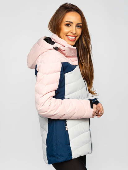 Women's Winter Hooded Jacket Pink Bolf B2378