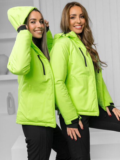 Women's Winter Jacket Green-Neon Bolf HH012B