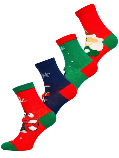 Women's X-mas Socks Multicolour-1 Bolf M798-4P 4 PACK