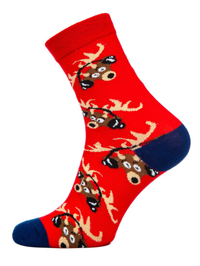 Women's X-mas Socks Multicolour Bolf MCHD1-4P 4 PACK