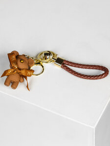 Key Fob Teddy Bear Brown Bolf TT403-1