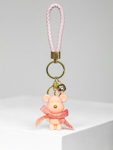 Key Fob Teddy Bear Pink Bolf TT403-1