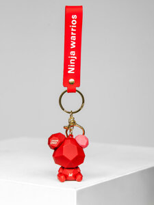 Key Fob Teddy Bear Red Bolf TT403-10