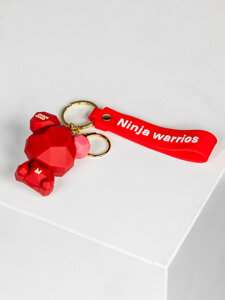 Key Fob Teddy Bear Red Bolf TT403-10