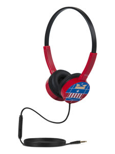 Kid's Headphones with Microphone Captain America Red W15KA