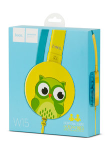 Kid's Headphones with Microphone Green W15