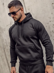 Men's 2-piece Tracksuit with a Hood Black Bolf C10381