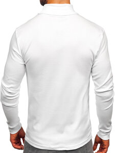 Men’s Basic Cotton Polo Neck Sweater White Bolf 535