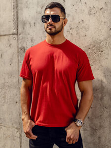 Men's Basic Cotton T-shirt Red Bolf 192397A