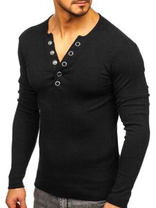 Men's Basic Long Sleeve Top Black Bolf 145362