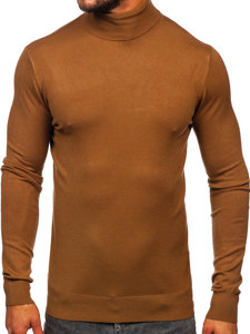 Men's Basic Polo Neck Brown Bolf W1-1728