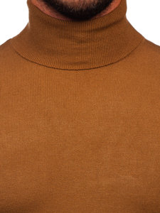 Men's Basic Polo Neck Brown Bolf W1-1728