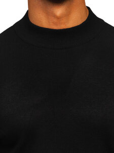 Men's Basic Polo Neck Sweater Black Bolf S8519