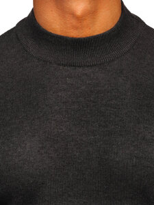 Men's Basic Polo Neck Sweater Graphite Bolf S8519