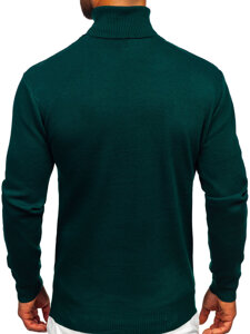 Men's Basic Polo Neck Sweater Green Bolf S8517