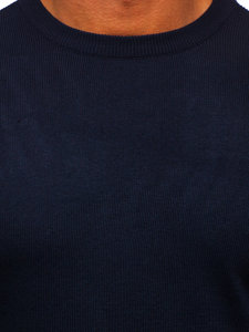 Men's Basic Sweater Navy Blue Bolf S8506