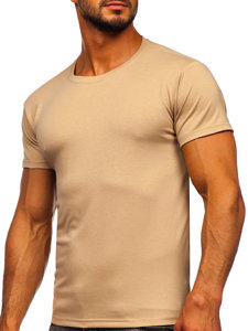 Men's Basic T-shirt Beige Bolf 2005-91