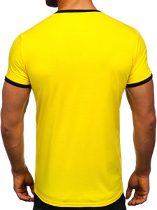 Men's Basic T-shirt Yellow Bolf 8T83