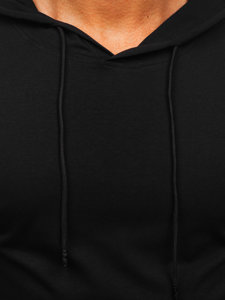 Men's Basic T-shirt with Hood Black Bolf 8T957