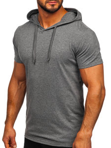 Men's Basic T-shirt with Hood Graphite Bolf 8T89