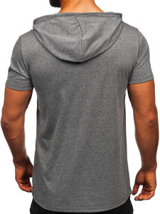 Men's Basic T-shirt with Hood Graphite Bolf 8T89