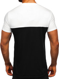 Men's Basic T-shirt with pocket White-Black Bolf 8T91