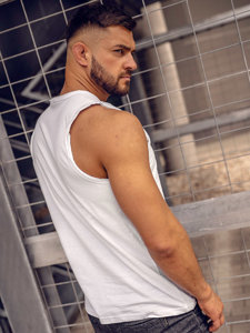 Men's Basic Tank Top White Bolf 1205A