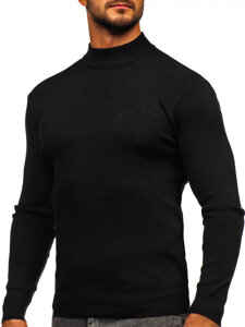 Men’s Basic Turtleneck Sweater Black Bolf H2402